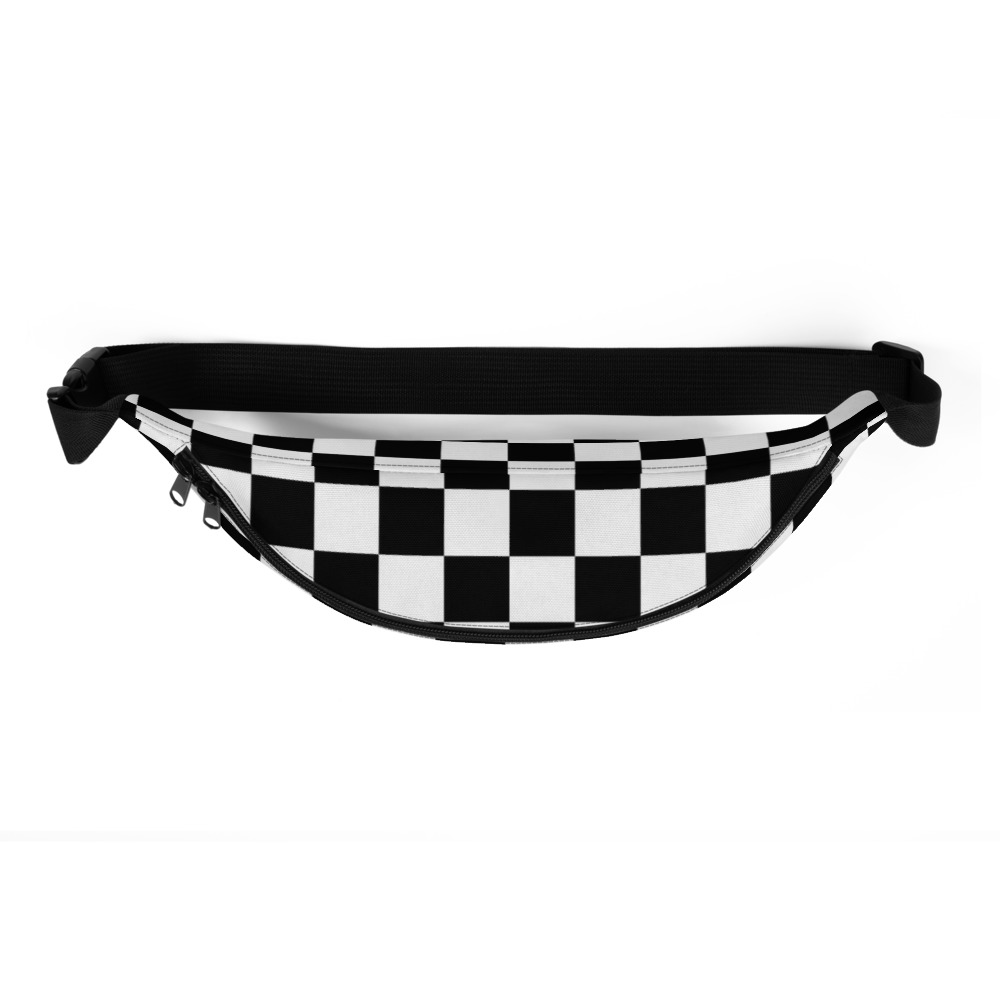 Black and White Checkered Fanny Pack | Ohio on High